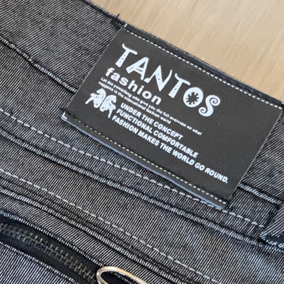 TANTOS Grey/Silver Metallic Skinny Pants Size 29 - Picture 8 of 8